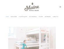 Tablet Screenshot of mainebunkbeds.com